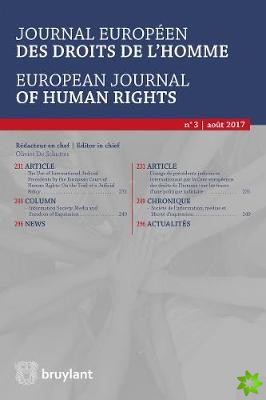 Journal europeen des droits de l'homme / European Journal of Human Rights 2017/3
