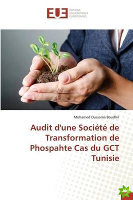 Audit D'Une Societe de Transformation de Phospahte Cas Du Gct Tunisie