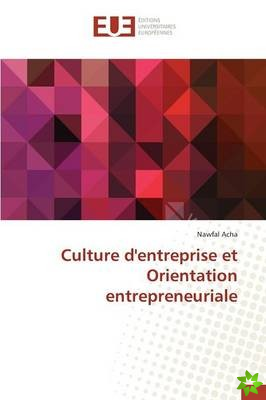 Culture D'Entreprise Et Orientation Entrepreneuriale
