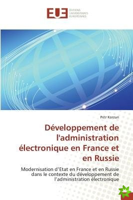 Developpement de L'Administration Electronique En France Et En Russie