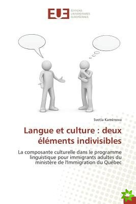 Langue Et Culture