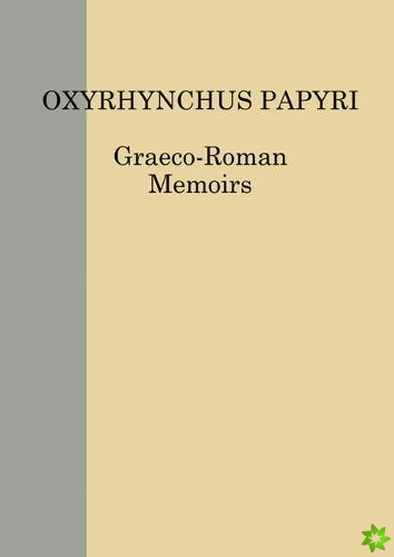 Oxyrhynchus Papyri vol. LXXXV