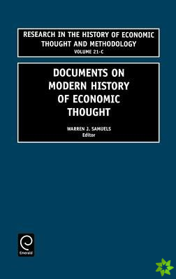 Documents on Modern History of Economic Thought