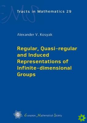 Regular, Quasi-regular and Induced Representations of Infinite-dimensional Groups