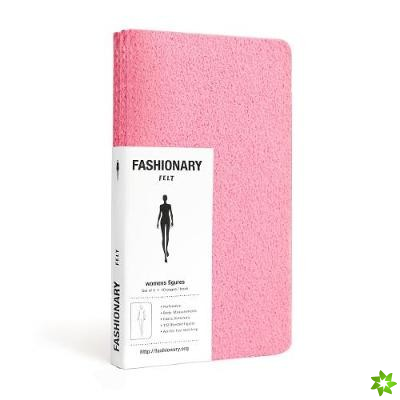Fashionary Mini Felt Pink Womens Sketchbook A6 (Set of 3)