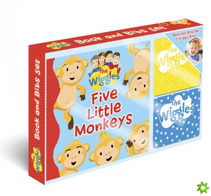 Wiggles - Five Little Monkeys Book and Bib Gift Set
