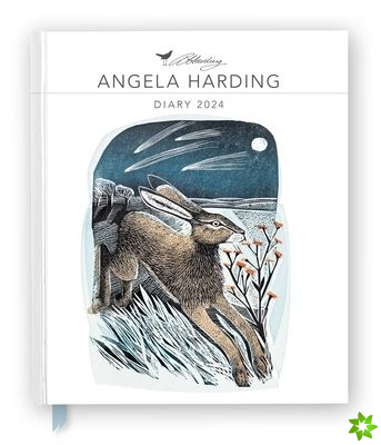 Angela Harding 2024 Desk Diary - Week to View, Illustrated on every page