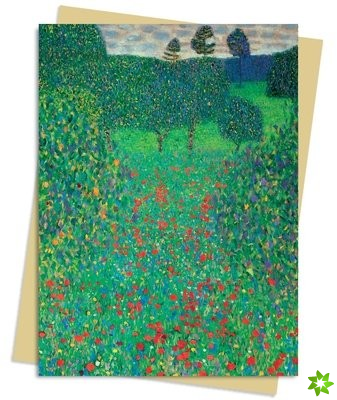 Gustav Klimt: Poppy Field Greeting Card Pack