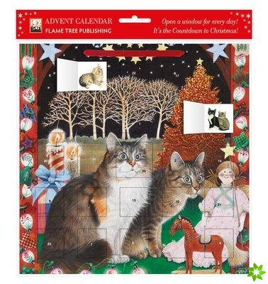 Ivory Cats - An American Christmas advent calendar (with stickers)