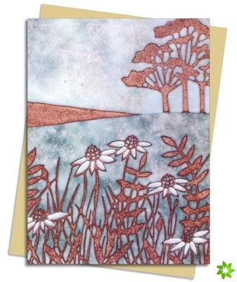 Janine Partington: Copper Foil Meadow Scene Greeting Card Pack