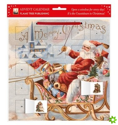 Santa's Sleigh advent calendar (with stickers)