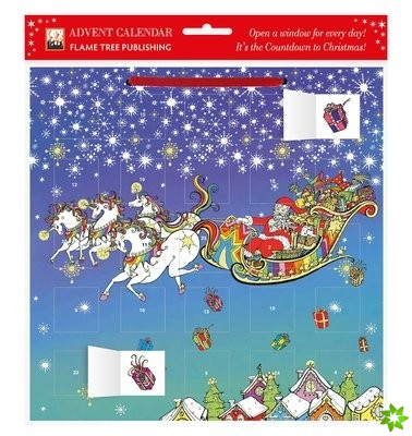 Susannah Peacock - Santa's Sleigh Advent Calendar 2021 (with stickers)