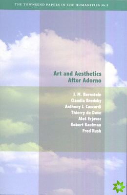 Art and Aesthetics after Adorno