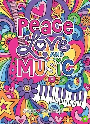 Notebook Doodles Peace Love and Music Guided Journal