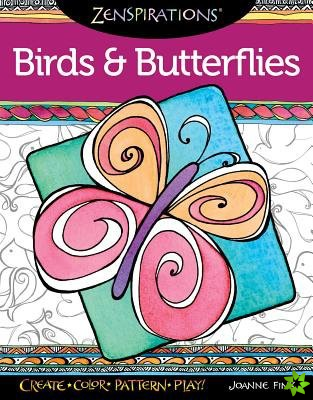 Zenspirations Coloring Book Birds & Butterflies