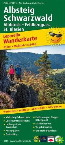 Albsteig - Black Forest, hiking map 1:35,000