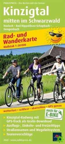 Kinzig valley in the middle of the Black Forest, cycling and hiking map 1:50,000