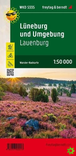 Luneburg and surroundings, hiking, cycling and leisure map 1:50,000, freytag & berndt, WKD 5335