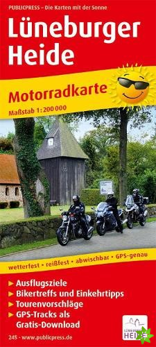 Luneburg Heath, motorcycle map 1:200,000