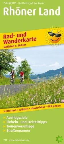 Rhoener Land, cycling and hiking map 1:50,000