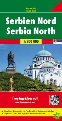 Serbia North Road Map 1:200 000