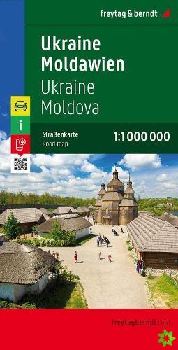 Ukraine - Moldova Road Map 1:1 000 000
