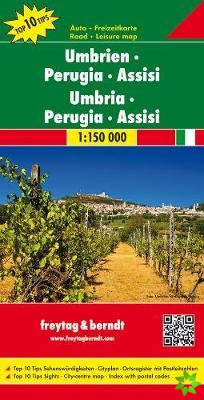 Umbria - Perugia - Assisi Road Map 1:150 000