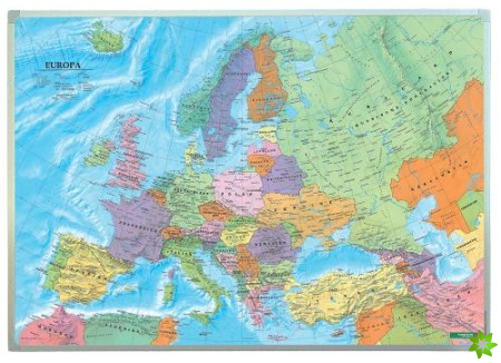 Wall map magnetic marker board: Europe political 1:6 million
