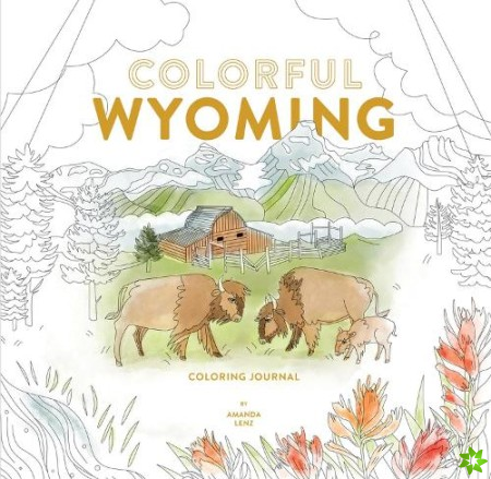 Colorful Wyoming Coloring Journal