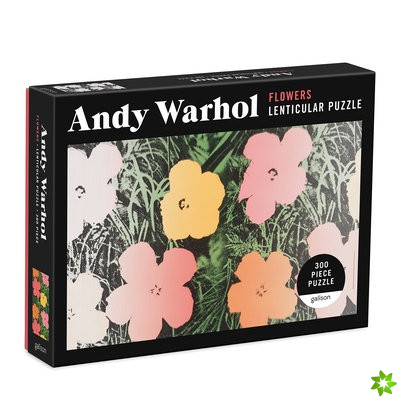 Andy Warhol Flowers 300 Piece Lenticular Puzzle