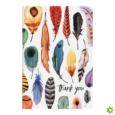 Feathers Parcel Thank You Notecards