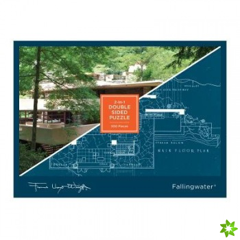Frank Lloyd Wright Fallingwater 2-sided 500 Piece Puzzle