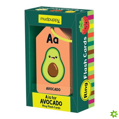 is for Avocado Ring Flash Cards