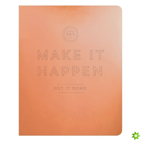 Make It Happen Copper Deluxe Pocket Undated Planner