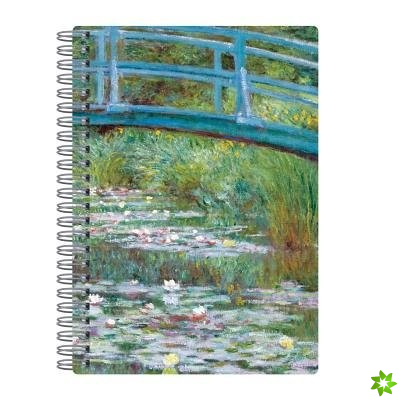 Monet Footbridge Wire-O Journal 6 X 8.5