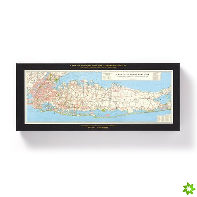 NYC Map 1,000 Piece Panoramic Puzzle