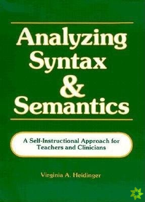 Analyzing Syntax and Semantics Textbook