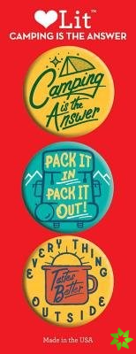 Camping is the Answer 3 Badge Set