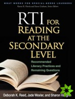 RTI for Reading at the Secondary Level