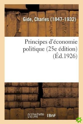 Principes d'Economie Politique (25e Edition)