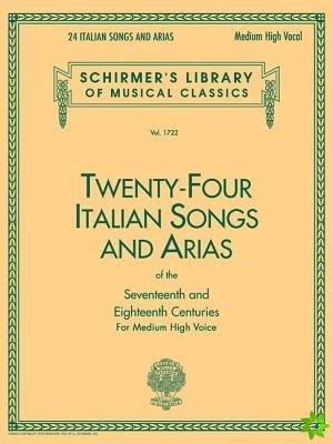 24 Italian Songs & Arias - Medium High Voice