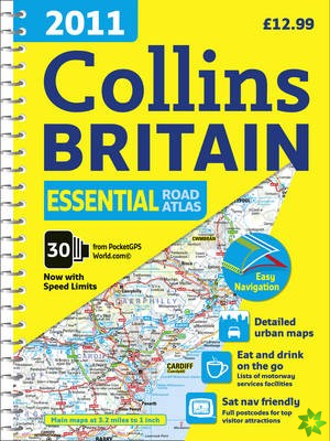 2011 Collins Essential Road Atlas Britain