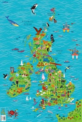 Childrens Wall Map of the United Kingdom and Ireland