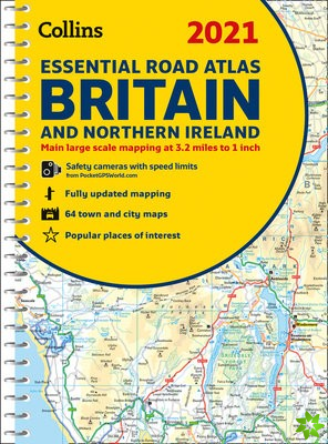 GB Road Atlas Britain 2021 Essential
