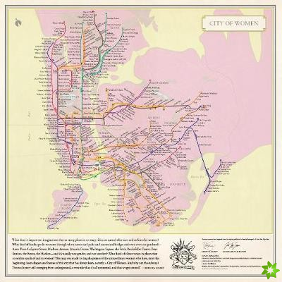 City of Women New York City Subway Wall Map (20 x 20 Inches) (10-pack)