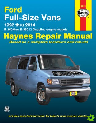 Ford full-size E-150-E-350 petrol vans (1992-2014) Haynes Repair Manual (USA)