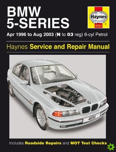 BMW 5-Series 6-cyl Petrol (April 96 - Aug 03) Haynes Repair Manual