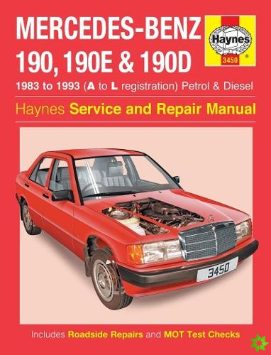 Mercedes-Benz 190, 190E & 190D Petrol & Diesel (83 - 93) Haynes Repair Manual