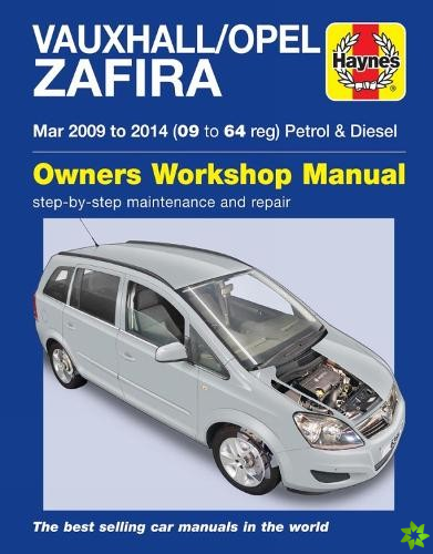 Vauxhall/Opel Zafira (Mar 09-14) 09 to 64 Haynes Repair Manual