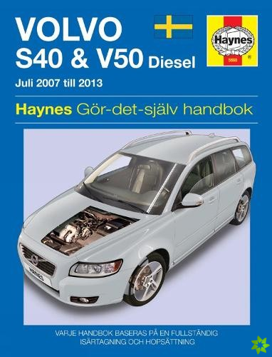 Volvo S40 and V50 (2007 - 2011) Haynes Repair Manual (svenske utgava)